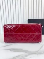 CHANEL 25 Small Handbag Shiny Crumpled Calfskin & Gold-Tone Metal Burgundy -Bag - Image 7