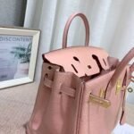 Hermes Birkin handbag in Rose Sakura Swift leather with Gold hardware - Image 3