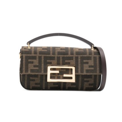 Fendi Baguette Logo Plaque Crossbody bag