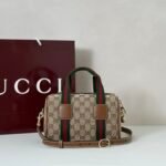 Gucci Mini GG Beige and brown GG canvas Handbag - Image 4