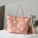Louis Vuitton Neverfull MM Pink Embossed Medium Shopping Bag