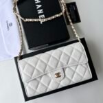 Chanel 23 Wallet on Chain- White Bag - Image 9