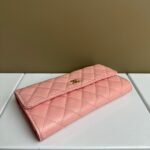 Chanel Counterfeit Caviar Leather Wallet-Pink Wallet - Image 3