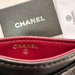Chanel CLASSIC CARD HOLDER Grained Calfskin & Gold-Tone MetalBlack -Wallet - Image 7