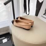 Chanel Patent Calfskin Ballet Flats Vntage Beige- Shoes - Image 4