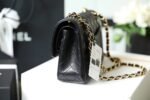 Chanel Classic Flag Bag Small Classic Double Flap Black Caviar Gold Hardware - Bag - Image 9