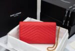 Saint Laurent YSL Cassandre Envelope - Red - Image 4