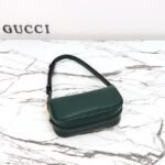 Gucci Half Horsebit Shoulder Green soft grainy leather Mini Bag - Image 9