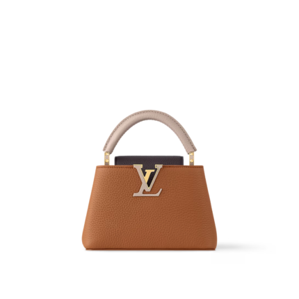Louis Vuitton Capucines Taurillon leather - Tan / Chocolate / Galet / Gray