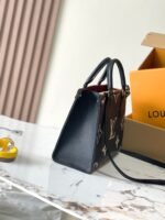 LOUIS VUITTON LV Bicolor Monogram Empreinte Leather Canvas Onthego PM Black Gold - Bag - Image 2