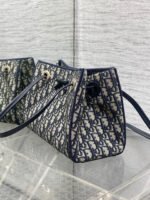 Dior Small Shopping Bag Blue Dior Oblique Jacquard - Bag - Image 4