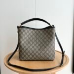 Gucci GG Emblem Bucket Bag - Black - Image 6