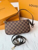 [TOP]Louis Vuitton Damier Azur Pochette Accessoires Shoulder Bag - Black - Image 3