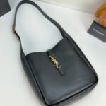 Saint Laurent LE 5 À 7 small bag in soft python Black - Bag - Image 2