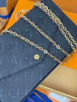 Louis Vuitton LV Félicie Pochette Navy Crossbody Bag - Image 14