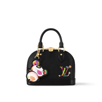 Louis Vuitton x Murakami LV x TM Alma BB Epi Black Bag