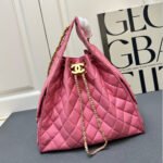 CHANEL 25 Small Handbag Grained Calfskin & Gold-Tone Metal Light Pink - Bag - Image 2