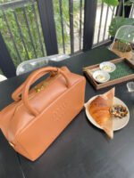 Residenza Miu Miu Leather Top-Handle Bag- Brown - Bag - Image 10