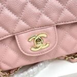 Chanel Classic Double Flap Bag Pink Caviar Golden Hardware - Bag - Image 4