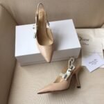 [TOP] J'Adior Slingback Pump Beige Patent Shoes - Image 10
