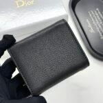 Dior Saddle Lotus Wallet Goatskin - Black - Image 4