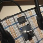 [TOP]Hermes Shoulder Birkin Light 39 Multicolor Toile and Black Swift Palladium Hardware - Image 9