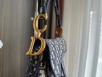 [TOP]Dior SADDLE Bag Blue Dior Oblique Embroidered Velvet - Bag - Image 12