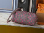 Louis Vuitton Keepall Bandoulière Monogram Glow coated canvas Gray/Pink - Bag - Image 3