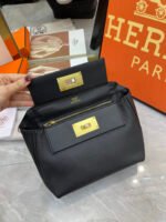 Hermes 2424 Togo Swift Gold Hardware Black - Bag - Image 6