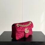Gucci GG Marmont Velvet Collection - Deep Red Bag - Image 2