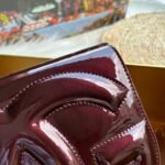 [TOP] Dolce & Gabbana Patent Leather Crossbody Bag - Burgundy Bag - Image 8