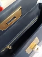 Hermes 2424 Gold Hardware Black Alligator - Bag - Image 7