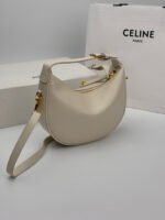 Teen Celine Lulu IN Grained Calfskin Bag- Rice - Image 5