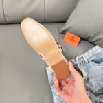Hermes Jane Ballet Flat Suede Shoes - Image 8