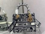 Dior The LADY D-LITE Bag Blue Toile de Jouy Reverse Embroidery - Bag - Image 3