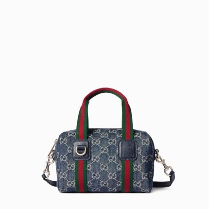 Gucci Mini GG blue and white GG denim Handbag