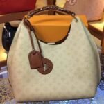 Louis Vuitton LV Monogram Mahina Carmel Hobo