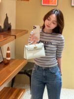 Hermes Kelly Mini 1st Kelly Pochette Generation Epsom Palm Leather-Bubble Green - Image 8