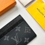 Louis Vuitton Double Card Holder Black Monogram Wallet ﻿ - Image 8