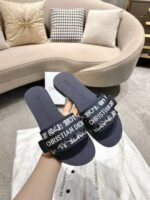 Dior Dio(r)evolution Slide Shiny Technical Fabric with Deep Blue - Shoes - Image 3