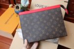 [TOP]Louis Vuitton Monogram Pochette Voyage MM Clutch Bag - Sari Red - Image 3