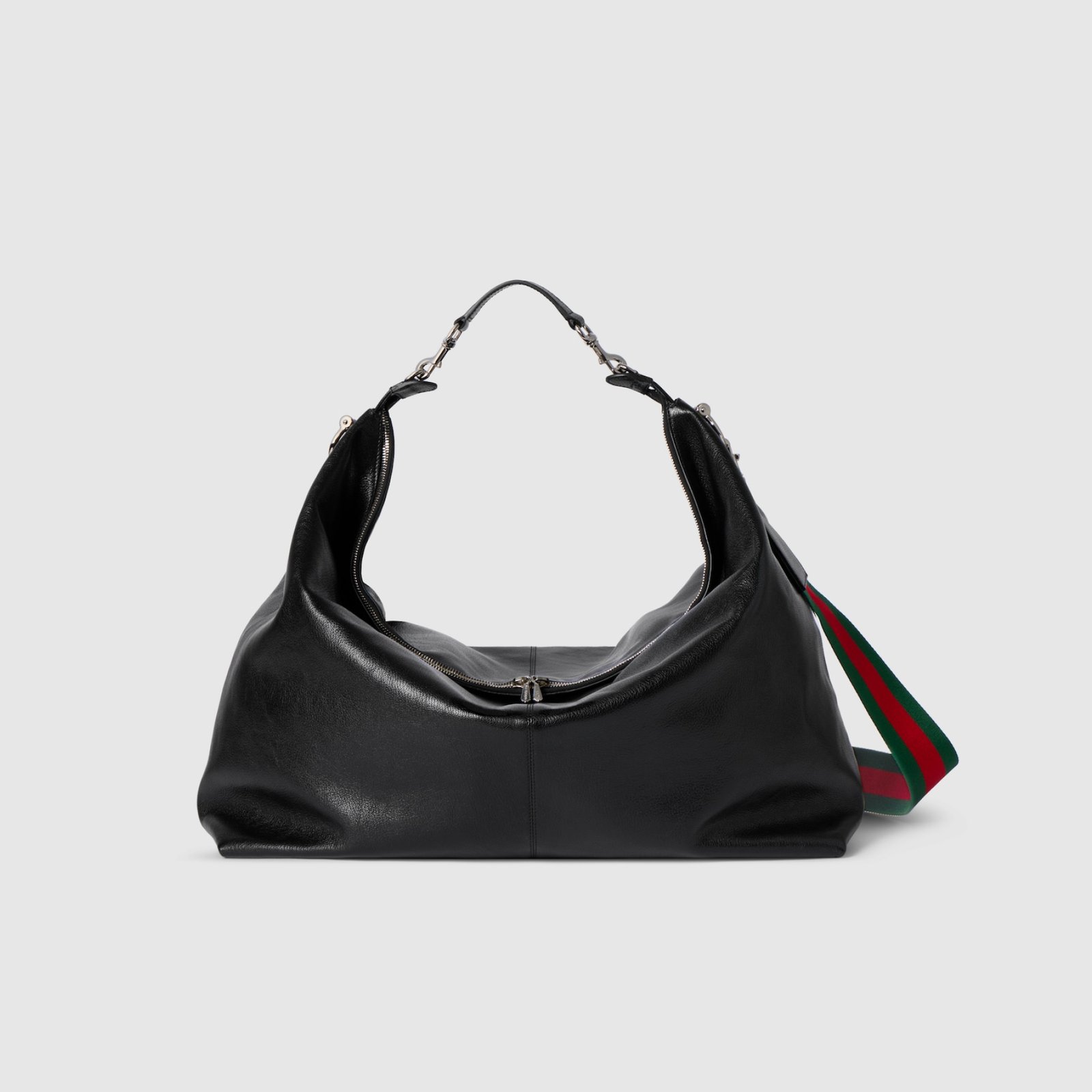 f38cd3f5f812a76bc74d34f9dd6fa7fbcb6c08955f69a1a181a68e27f5da56a1 Gucci Brera crossbody bag Black soft Silver toned hardware - Bag - Image 1