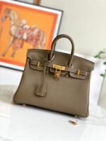 Hermes Birkin Togo Retourne Bag Golden-Dark Green Bag