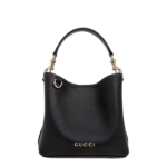 Gucci GG Emblem Bucket Bag - Black