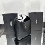 SAINT LAURENT Supple Small leather shoulder bag-Black - Bag - Image 2