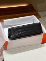 Hermes Kelly Mini 1st Kelly Pochette Generation Epsom Palm Leather-Black - Image 8