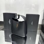 SAINT LAURENT Supple Small leather shoulder bag-Black - Bag - Image 5
