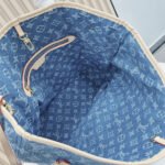 Louis Vuitton Neverfull MM Classic Bag - Denim Bag - Image 5