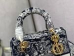 Dior The LADY D-LITE Bag Blue Toile de Jouy Reverse Embroidery - Bag - Image 4
