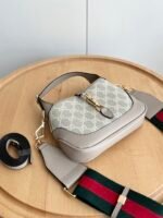 Gucci Jackie 1961 Mini GG And Leather Bag - Image 9